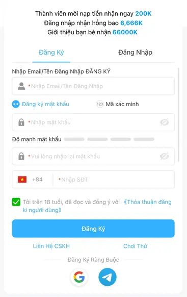 Cách Đăng Ký & Đăng Nhập MV666